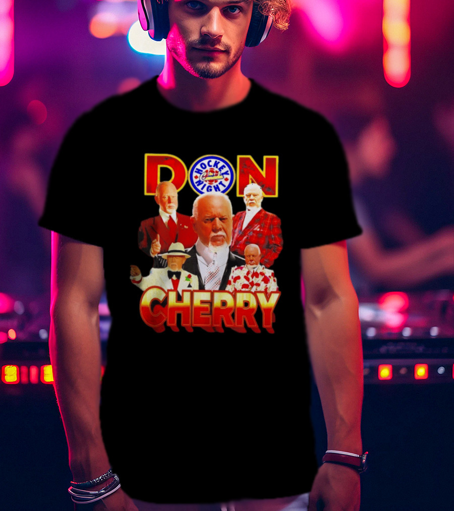 Hockey Night Don Cherry Boston Bruins Bootleg T-Shirt