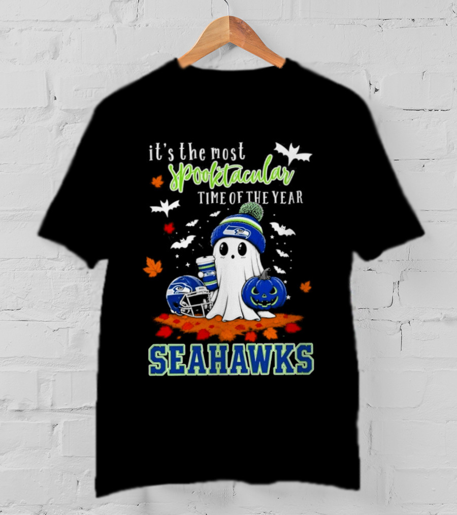 It's The Most Spooktacular Time Of The Year Seahawks Halloween T-Shirt