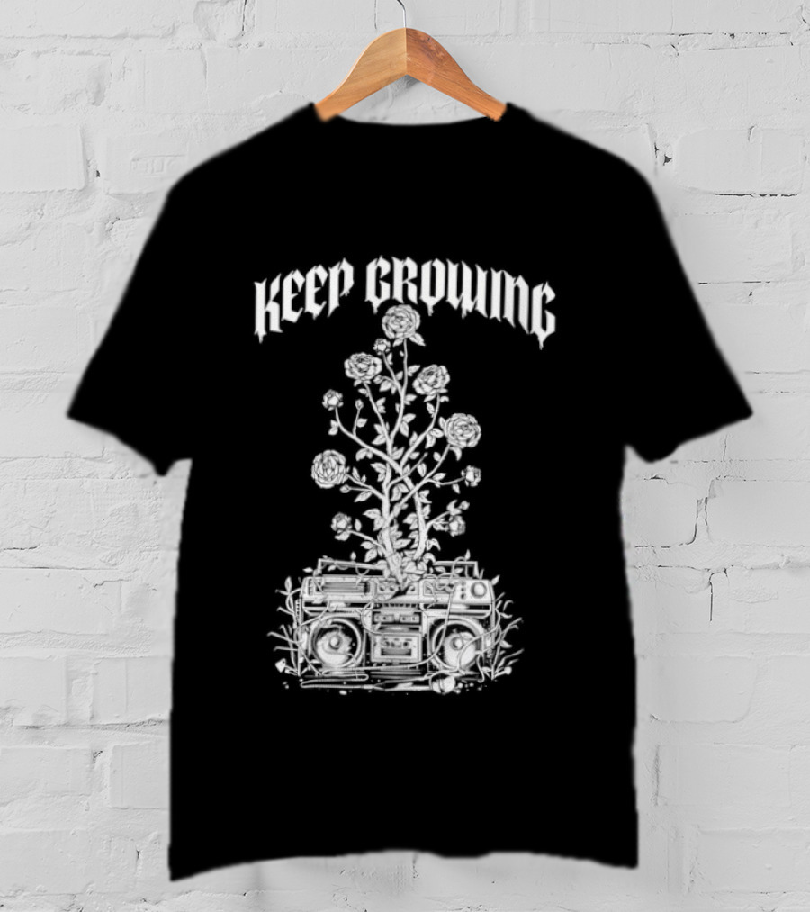 Keep Growing J.Rose Plant Speaker T-Shirt