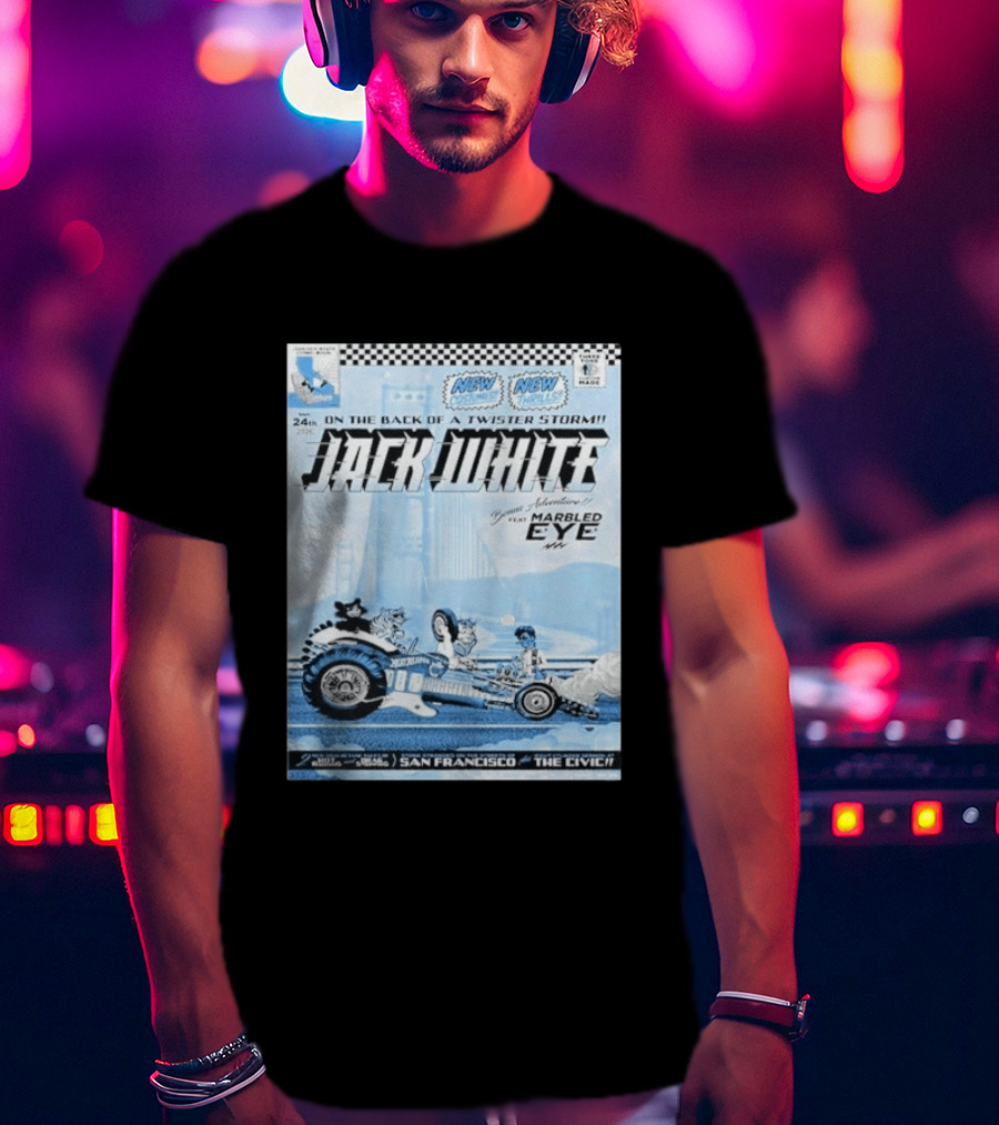 Jack White San Francisco Event At Bill Graham Civic Featuring Marbled Eye 2026 T-Shirt