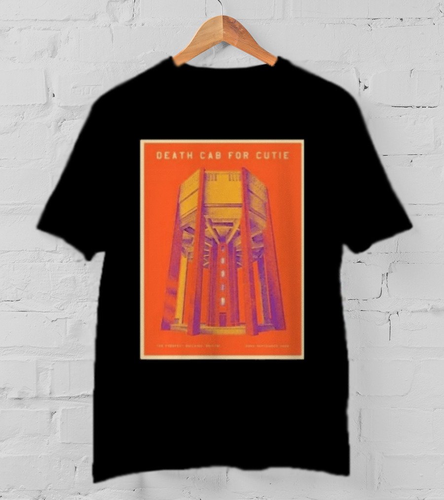 Death Cab For Cutie September 23 2026 Bristol I Built You A Tower Tour Prospect Building UK Event T-Shirt
