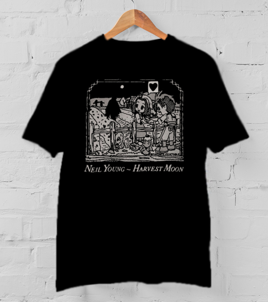 Neil Young Harvest Moon Let's Go Dancin In The Light Favorite Vegetable T-Shirt