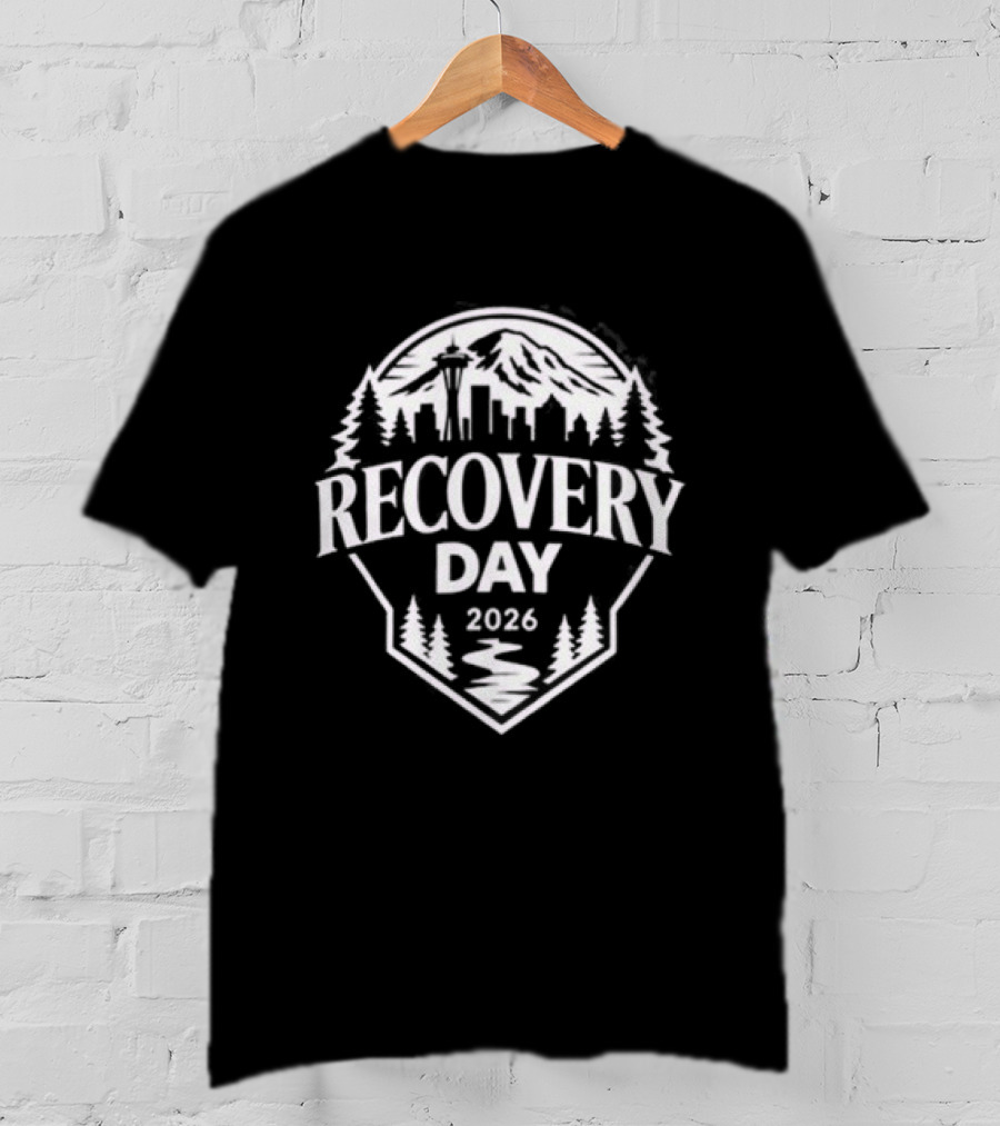 Seattle Mariners Recovery Day 2026 Forest Skyline T-Shirt