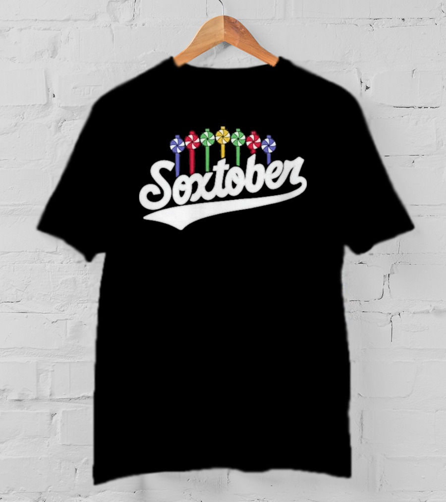 Soxtober Boston Red Sox Playoff Celebration Candy T-Shirt