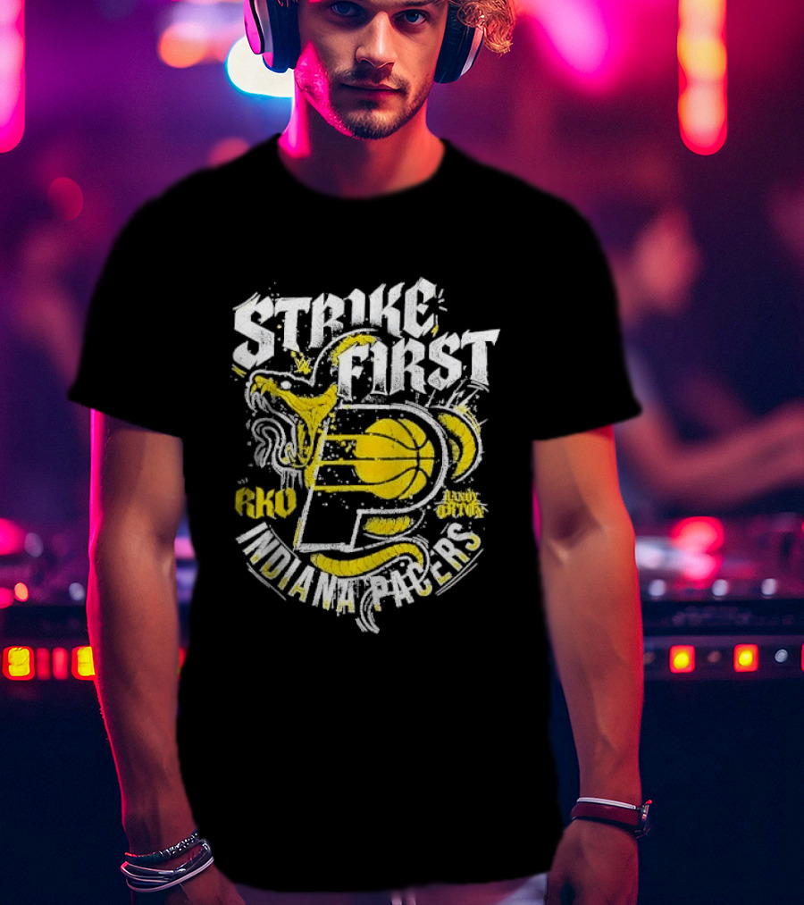 Strike First Indiana Pacers RKO Randy Orton Snake T-Shirt