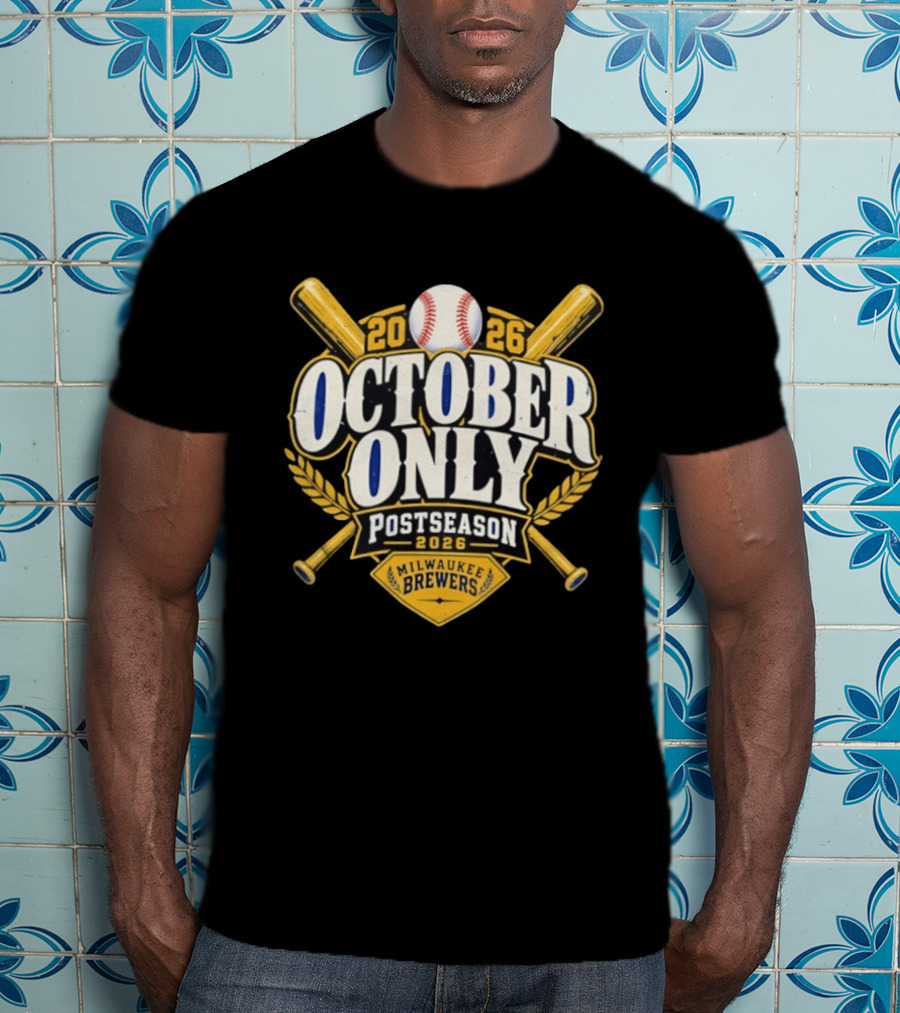 Milwaukee Brewers 2026 October Only Postseason Baseball Crosstalks T-Shirt