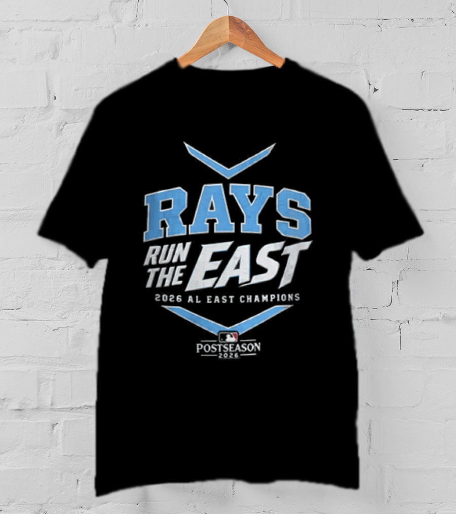 Rays Run The East 2026 AL East Champions Postseason MLB T-Shirt