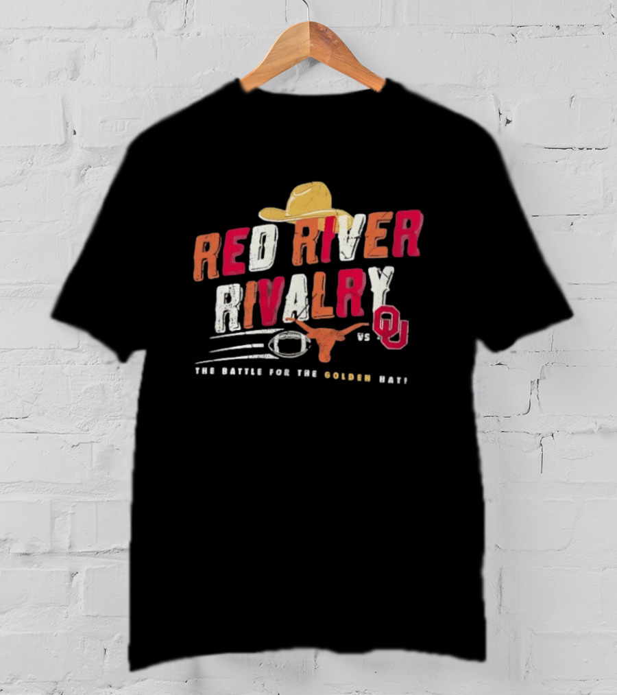 Texas Longhorns 2026 Red River Rivalry OU The Battle For The Golden Hat T-Shirt