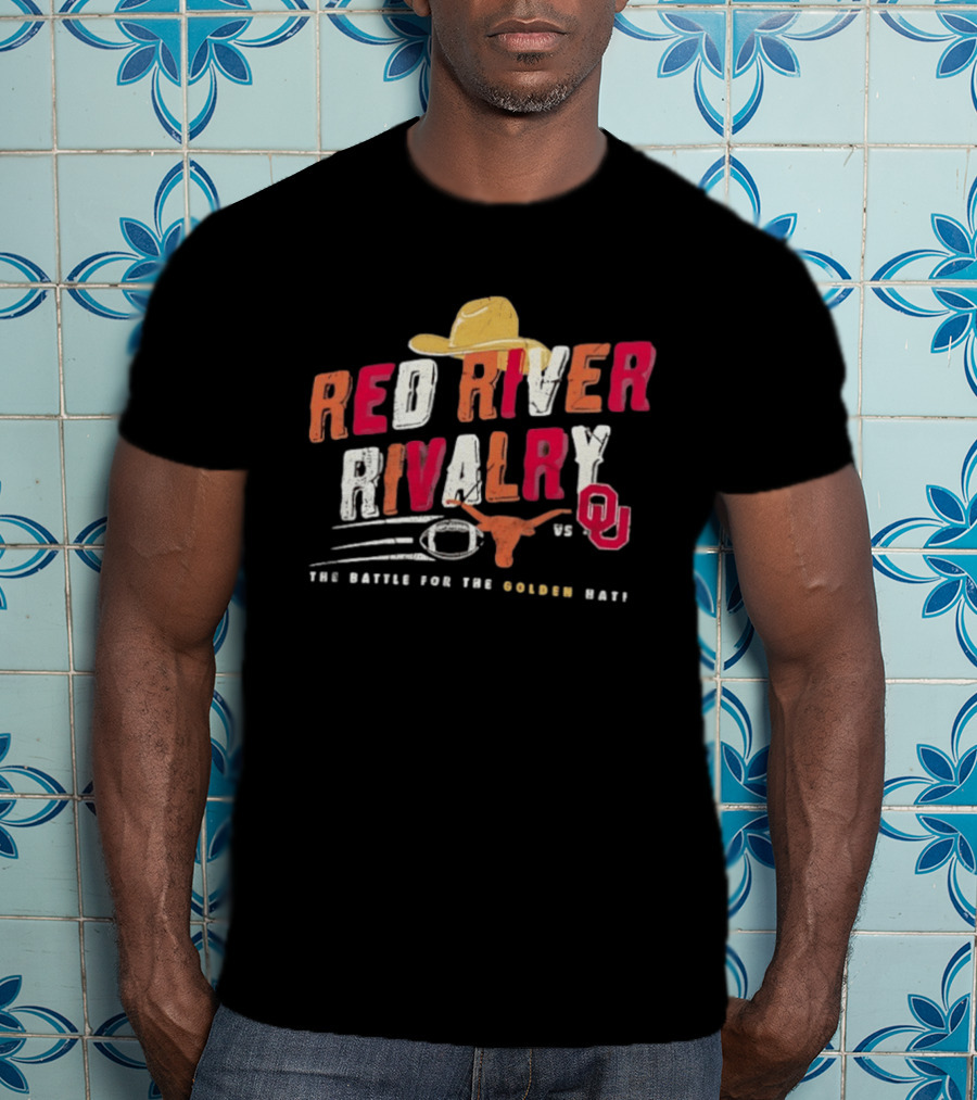 Texas Longhorns 2026 Red River Rivalry OU The Battle For The Golden Hat T-Shirt