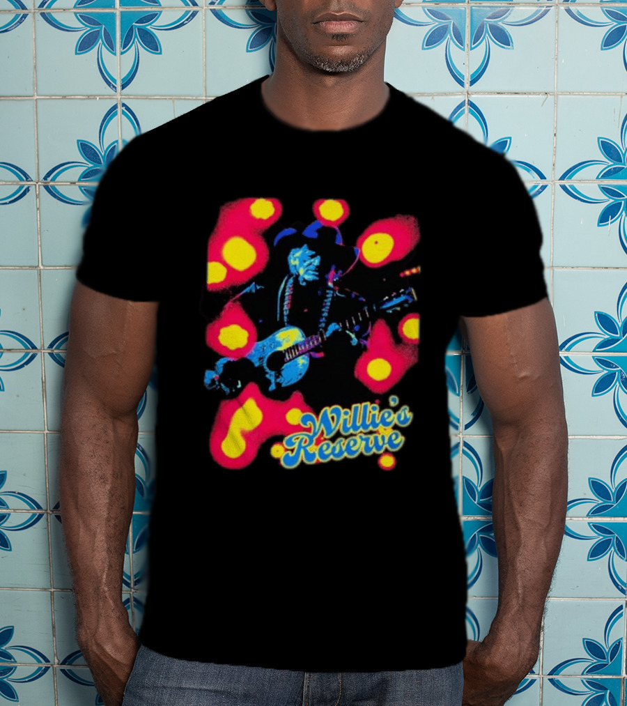 Willie's Nelson Reserve Psychedelic Country Music Legend T-Shirt