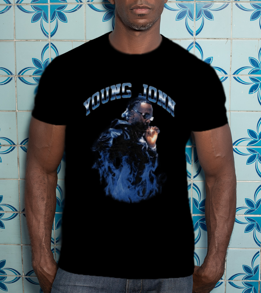 Young Jonn Midnight Frequency Smoke Aesthetic T-Shirt