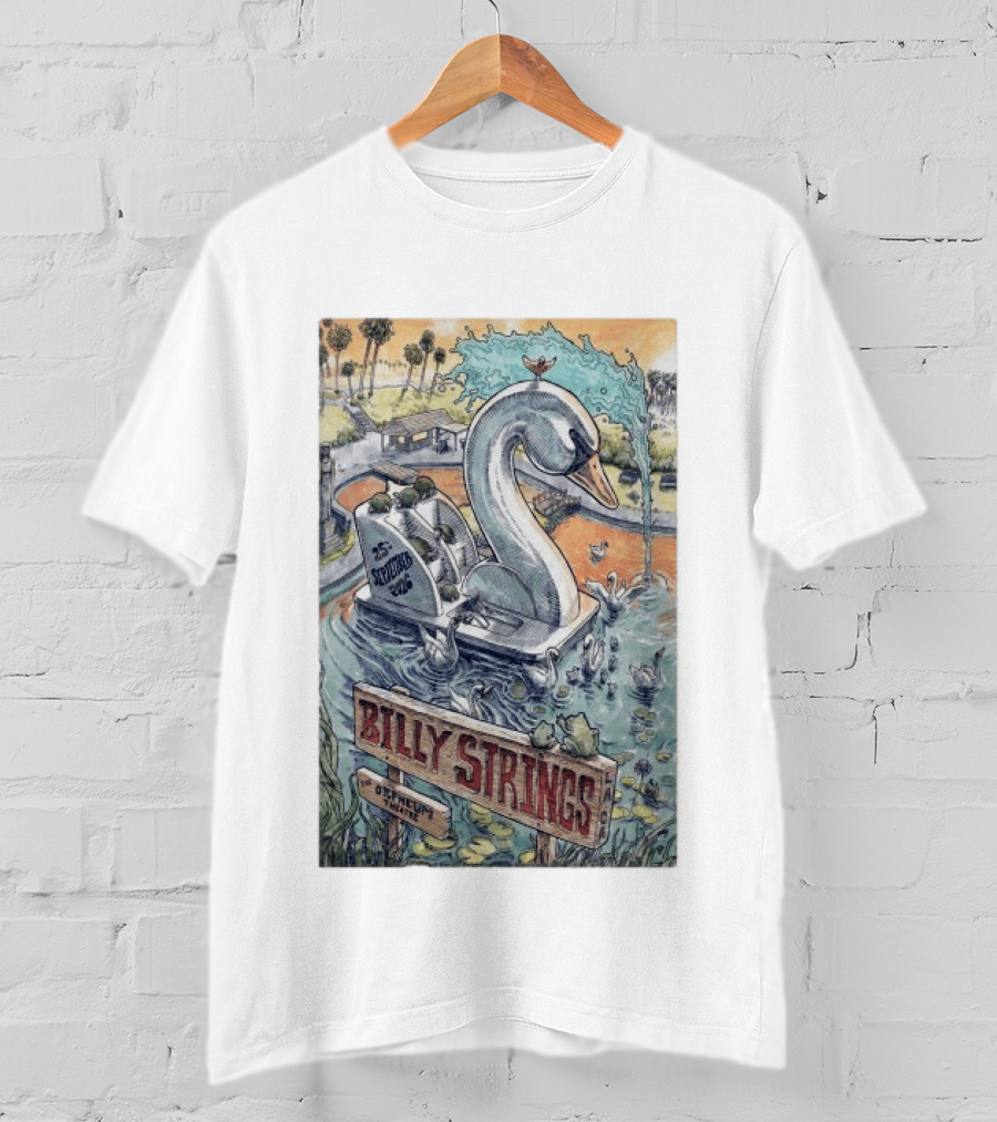 Billy Strings September 25 2026 Orpheum Theatre Los Angeles Swan Boat T-Shirt