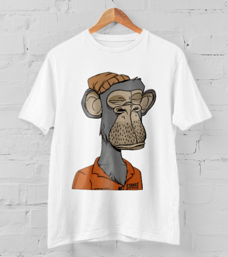 Bored Ape Yacht Club Astronaut Inmate Orange Jumpsuit T-Shirt