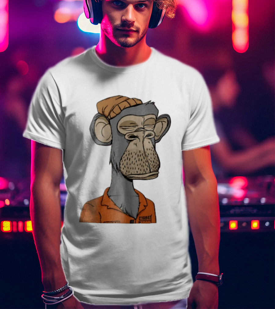 Bored Ape Yacht Club Astronaut Inmate Orange Jumpsuit T-Shirt