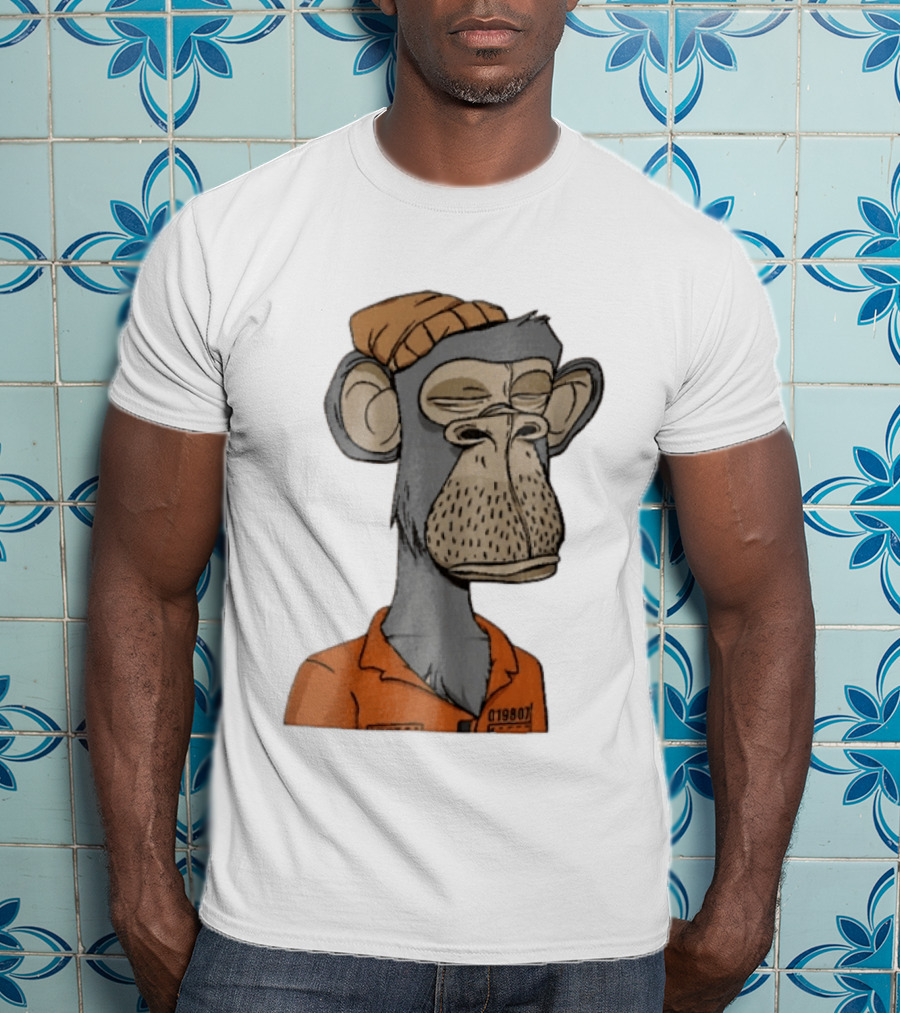 Bored Ape Yacht Club Astronaut Inmate Orange Jumpsuit T-Shirt