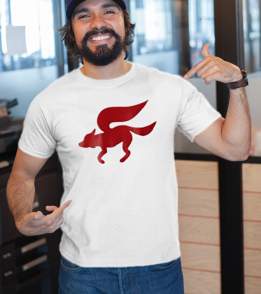 Flying Red Fox Tail Mythical Creature T-Shirt