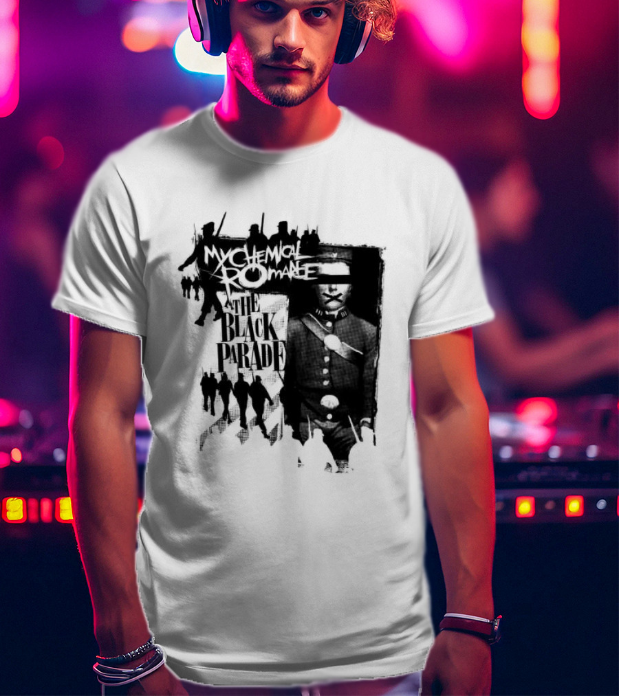 My Chemical Romance Warpath Distressed Band Names T-Shirt