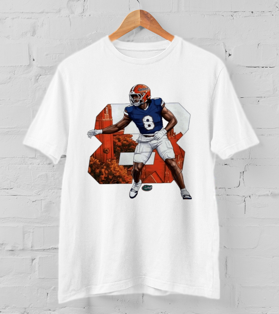 NCAA Florida Gators No 8 Aaron Chiles Jr. T-Shirt