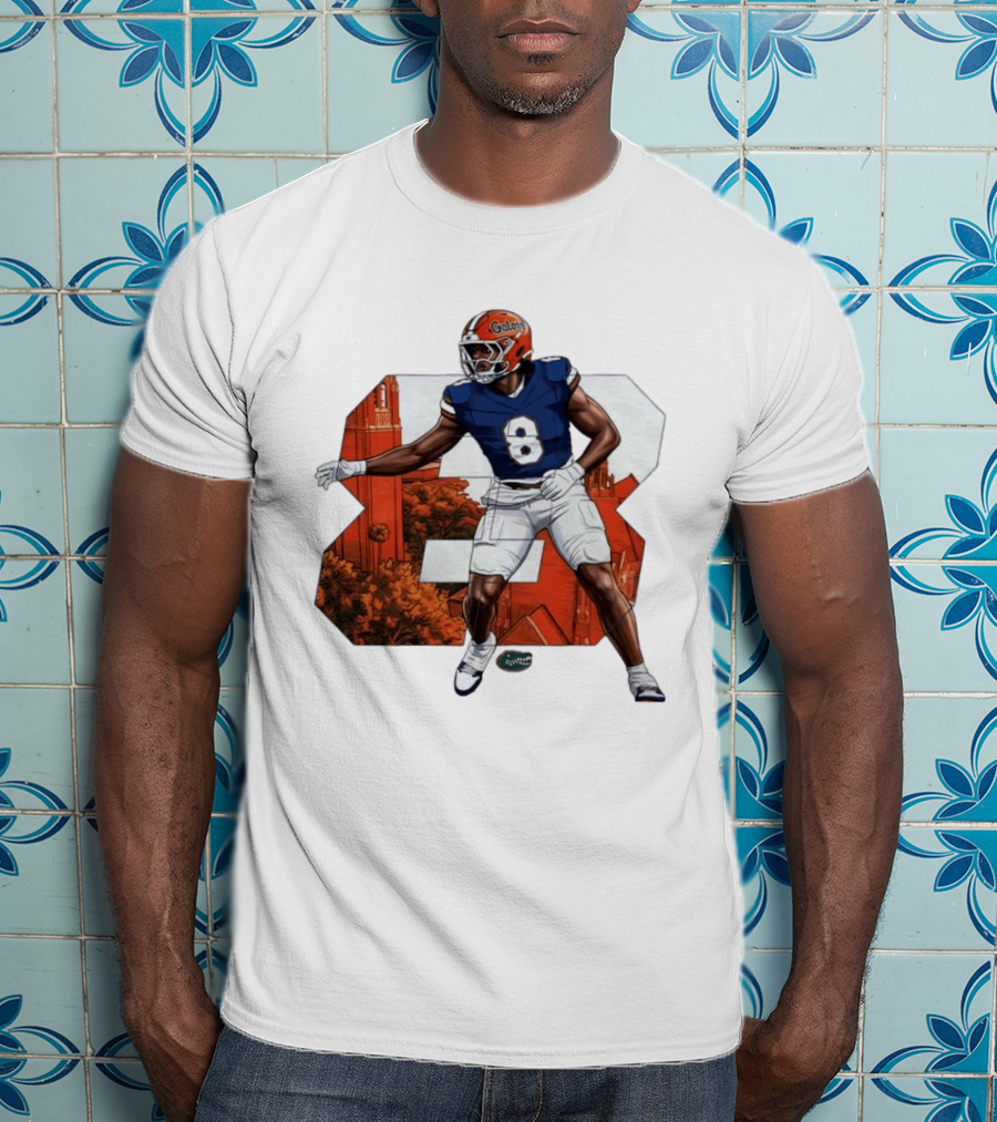 NCAA Florida Gators No 8 Aaron Chiles Jr. T-Shirt