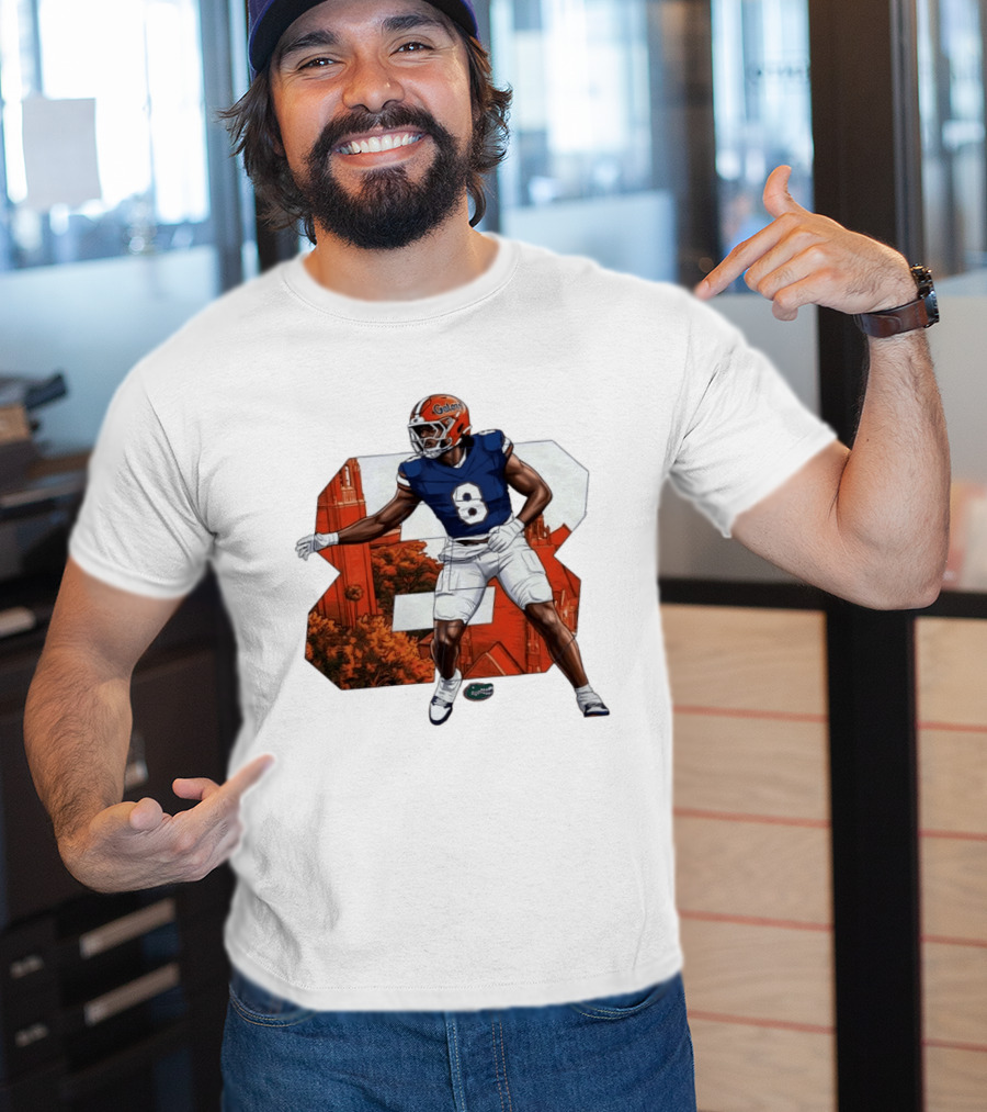NCAA Florida Gators No 8 Aaron Chiles Jr. T-Shirt