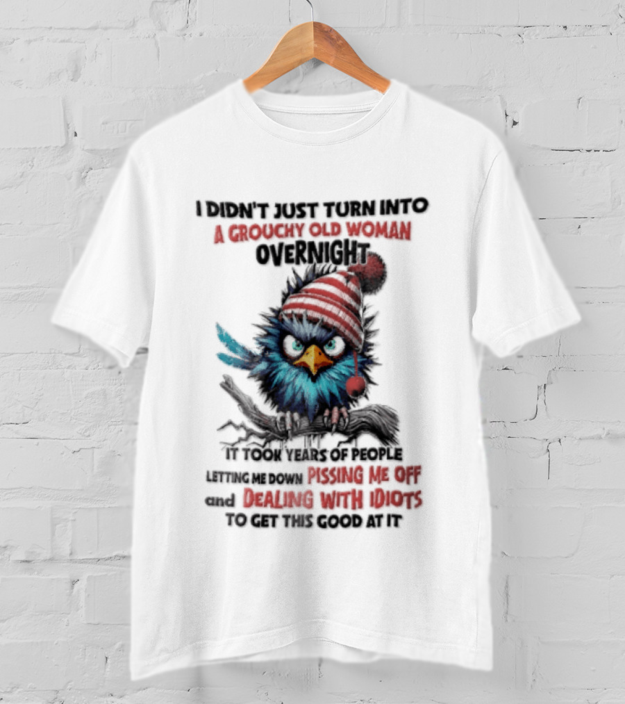 I Didn't Just Turn Into A Grouchy Old Woman Overnight Messing With Idiots To Get This Good Bird T-Shirt