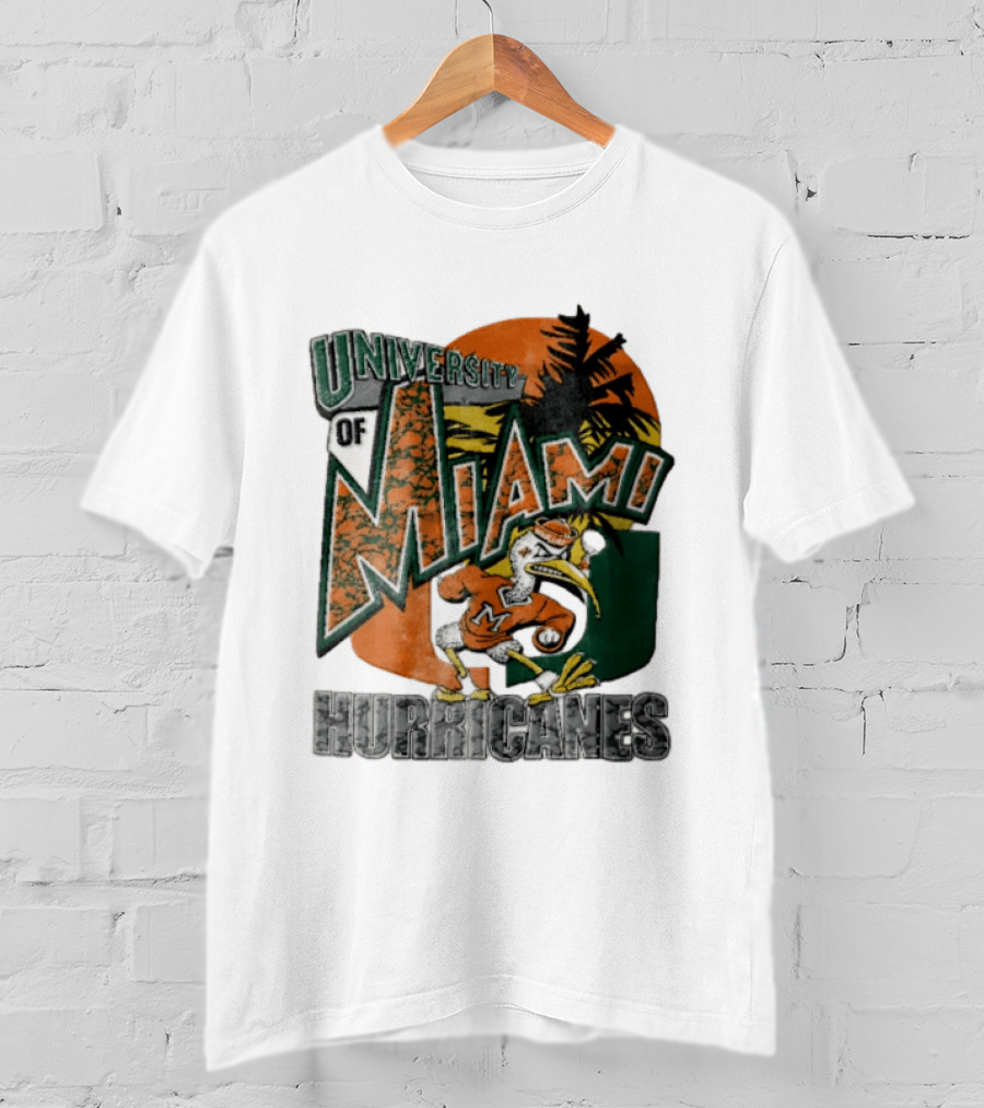 Miami Hurricanes Sebastian The Ibis U Of M Sports Team T-Shirt