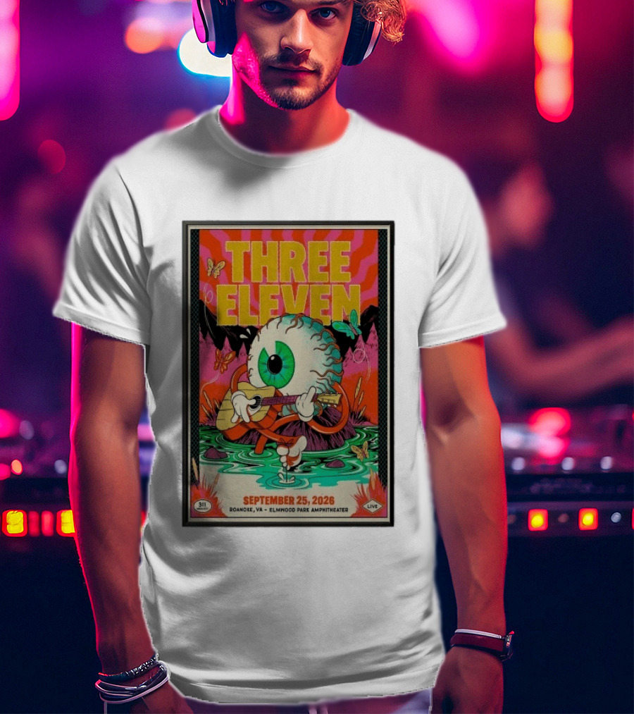 Three Eleven 311 September 25 2026 Roanoke VA Elmwood Park Amphitheater T-Shirt