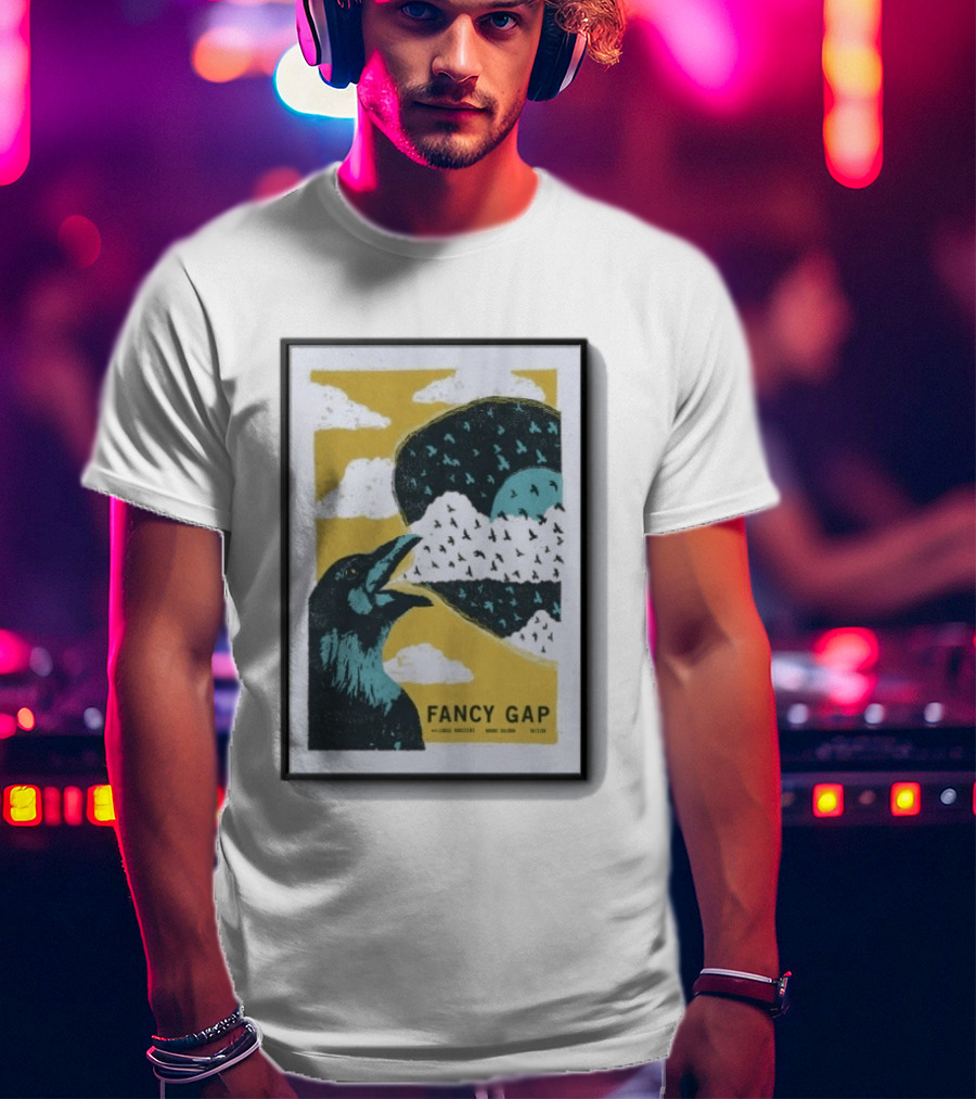 Fancy Gap Oct 2 2026 Boone Saloon Vintage Crow And Cloud Print T-Shirt