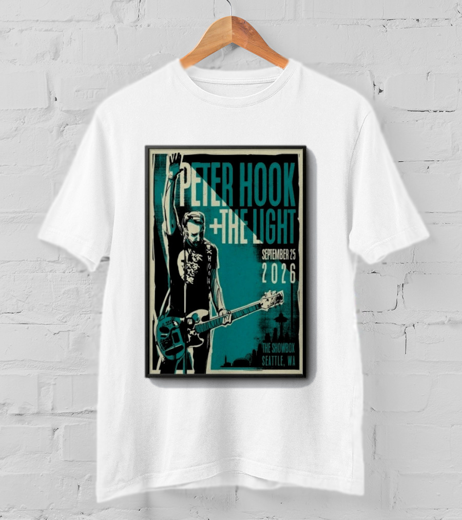 Peter Hook + The Light The Showbox Seattle WA September 25 2026 T-Shirt