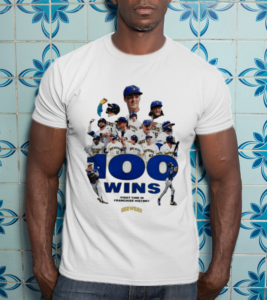 Milwaukee Brewers 100 Wins First Time In Franchise History T-Shirt