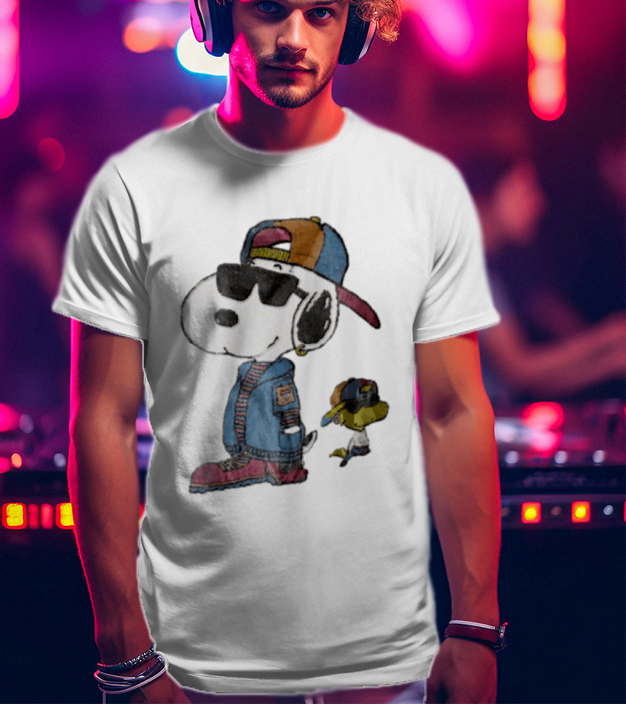 Snoopy Woodstock Cool Sunglasses Cap Jacket T-Shirt