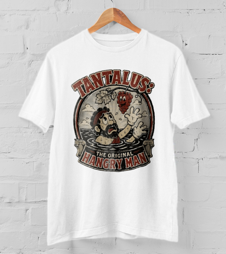 Tantalus The Original Hangry Man Retro Greek Mythology Comic T-Shirt