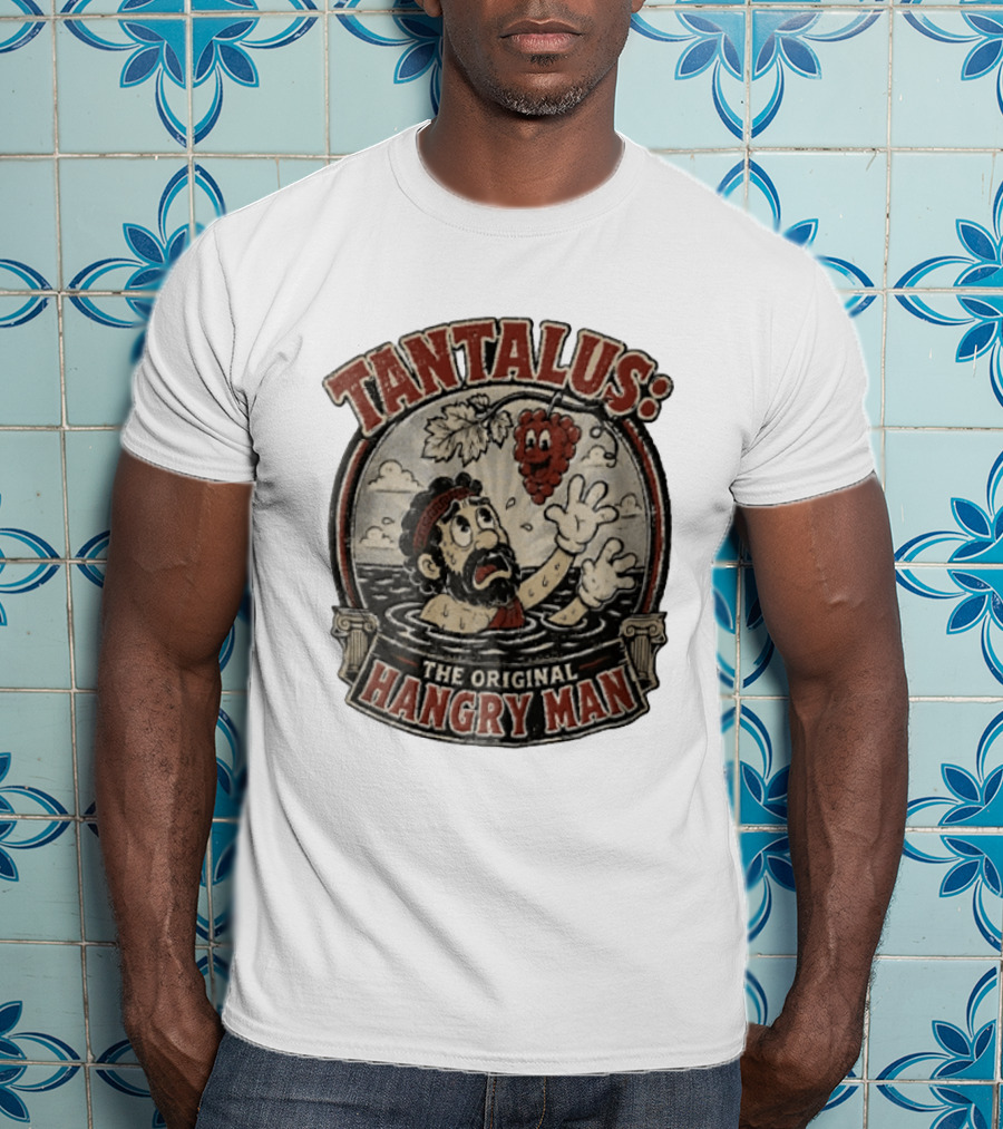 Tantalus The Original Hangry Man Retro Greek Mythology Comic T-Shirt