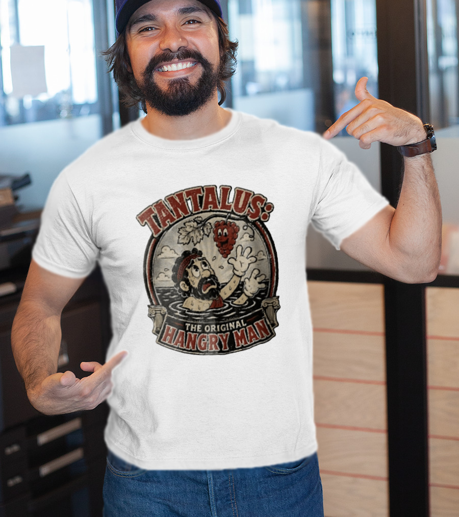 Tantalus The Original Hangry Man Retro Greek Mythology Comic T-Shirt