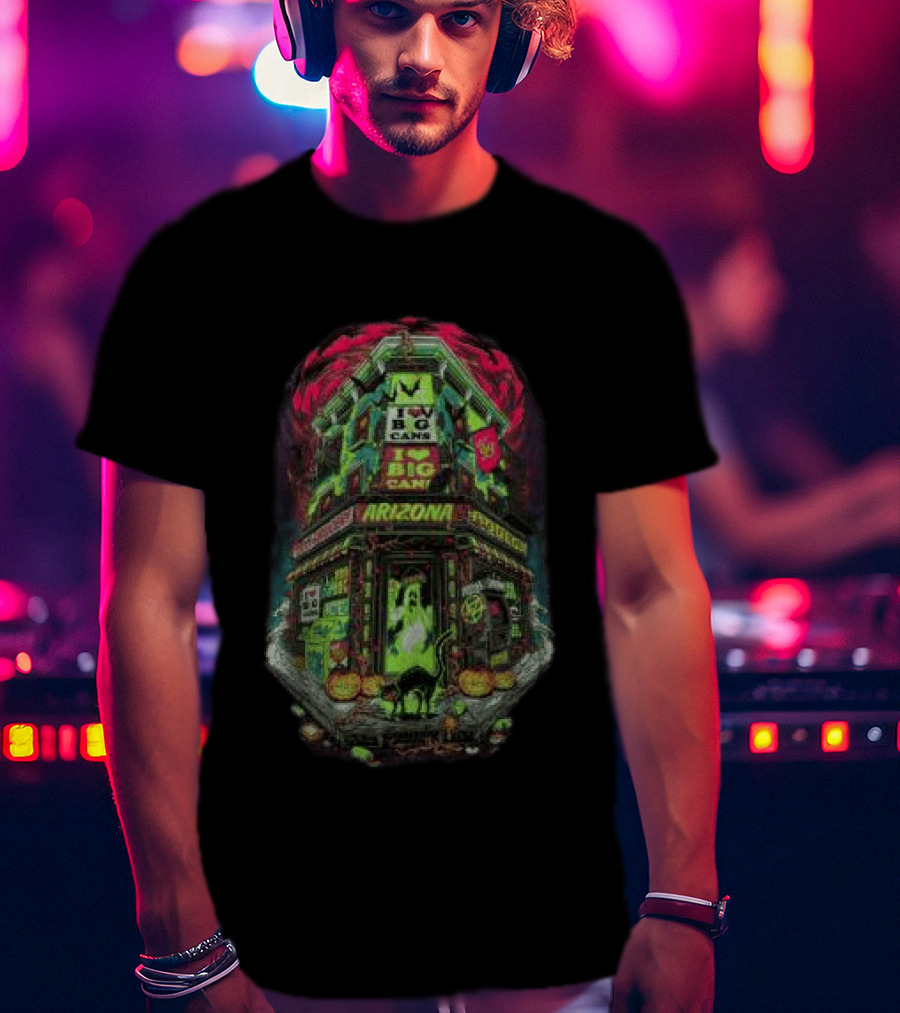 Arizona Black Haunted Big Cans Halloween Bodega Spooky Long Sleeve T-Shirt