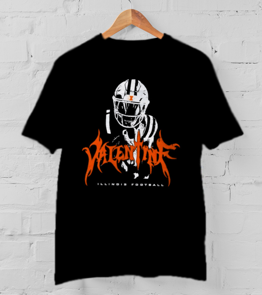 Valentine Illinois Football Ca'Lill Fighting Illini T-Shirt