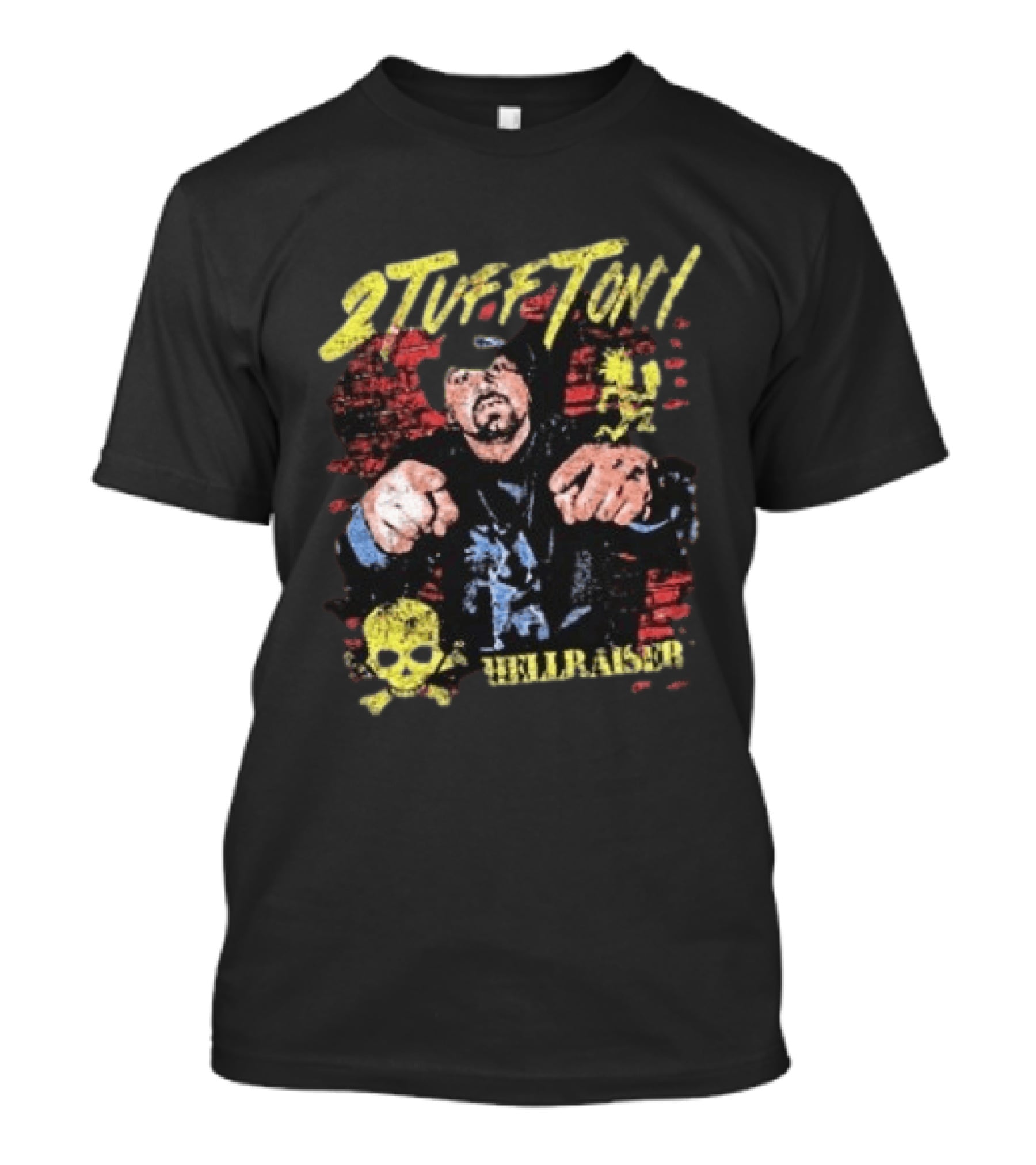 2 Tuff Tony Hellraiser Insane Clown Posse Skull Brick Wall T-Shirt