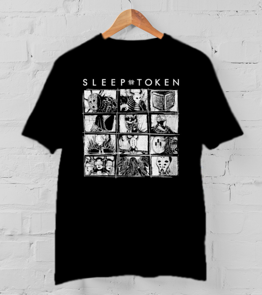 Sleep Token Figures Album Cover Art Grid T-Shirt