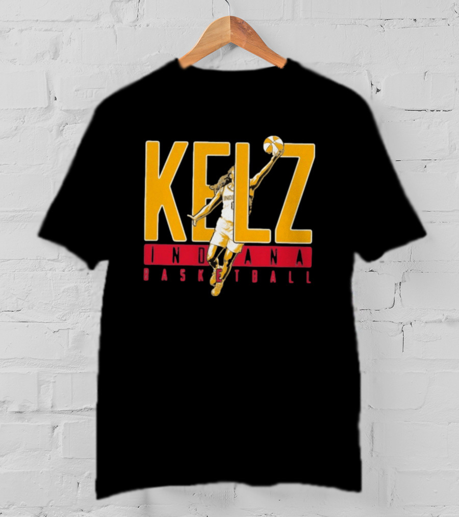 Kelz Indiana Basketball Mitchell Fever Player Dunk T-Shirt