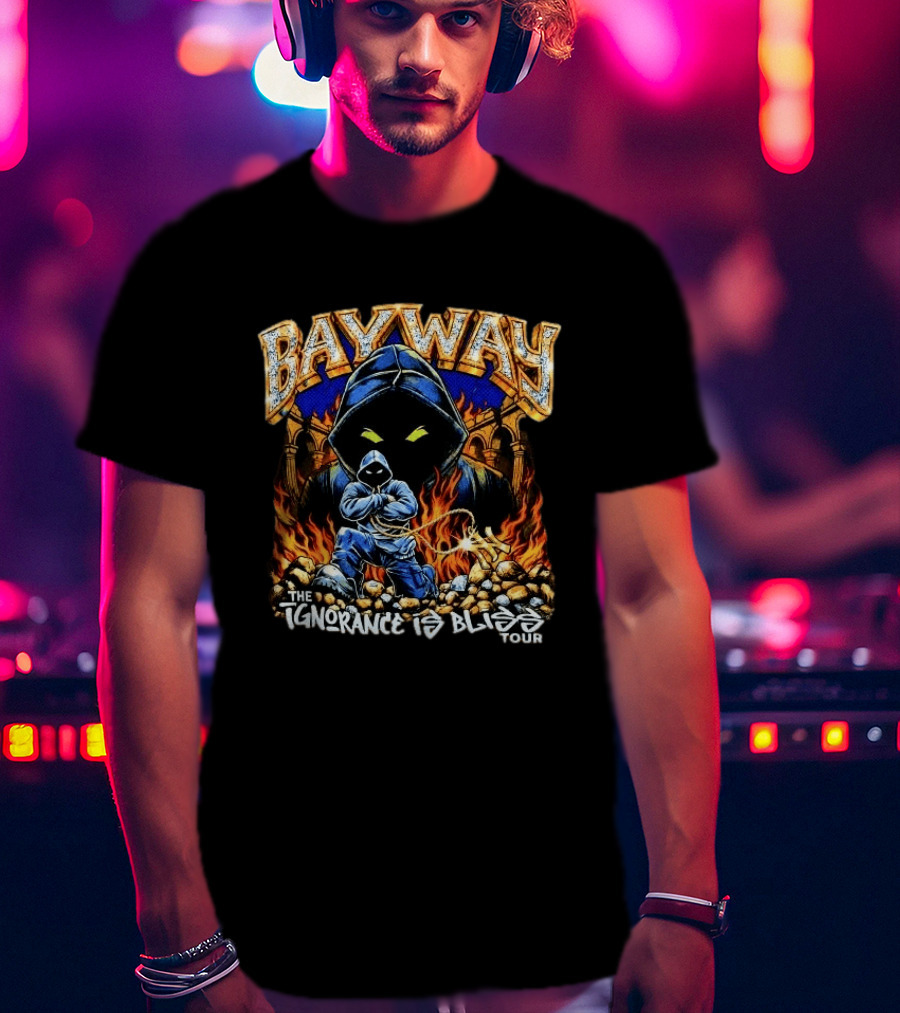 Bayway The Ignorance Is Bliss Tour 2026 And Flames T-Shirt