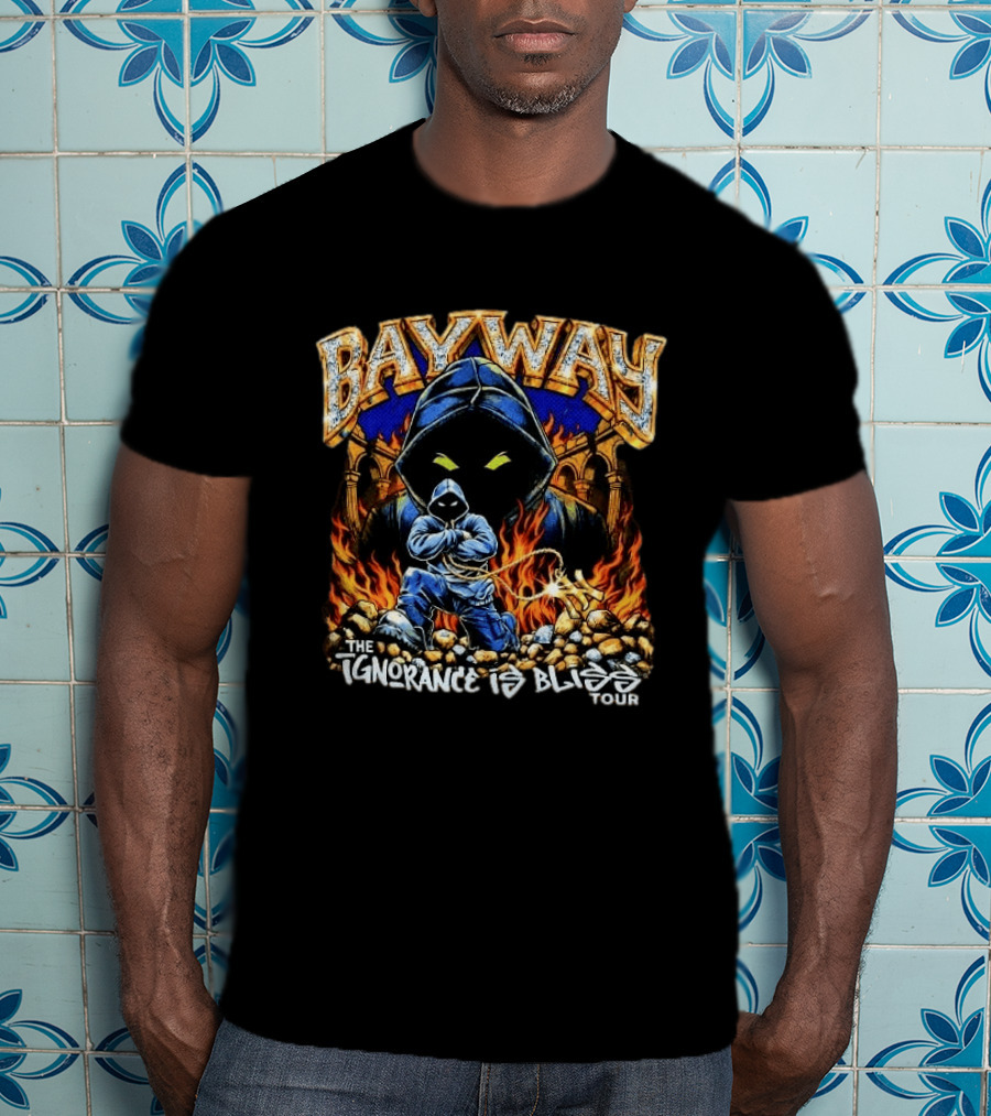 Bayway The Ignorance Is Bliss Tour 2026 And Flames T-Shirt