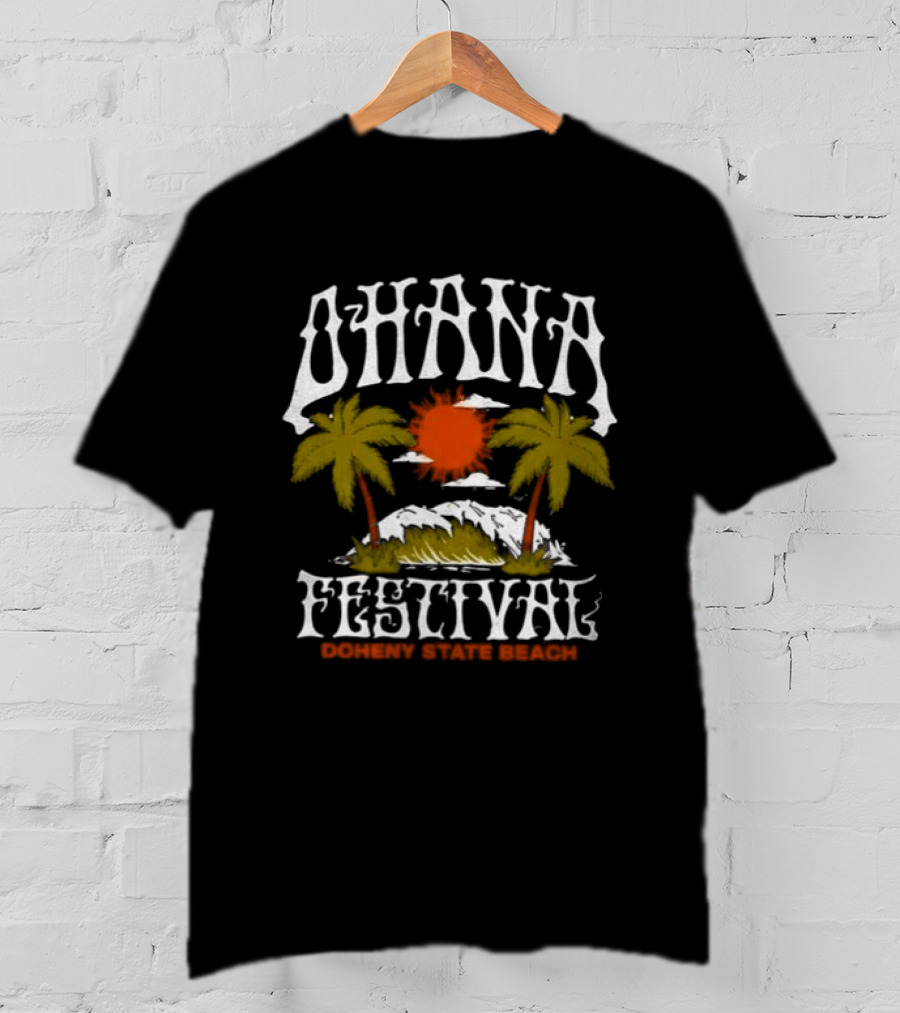 Ohana Festival Original Collection 2026 Acid Wave Tropical Sunset T-Shirt