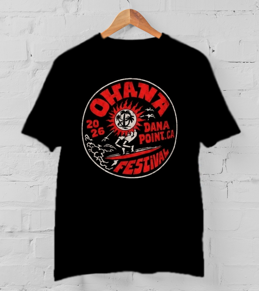 Ohana Festival 2026 Dana Point California Sunny Surfer T-Shirt