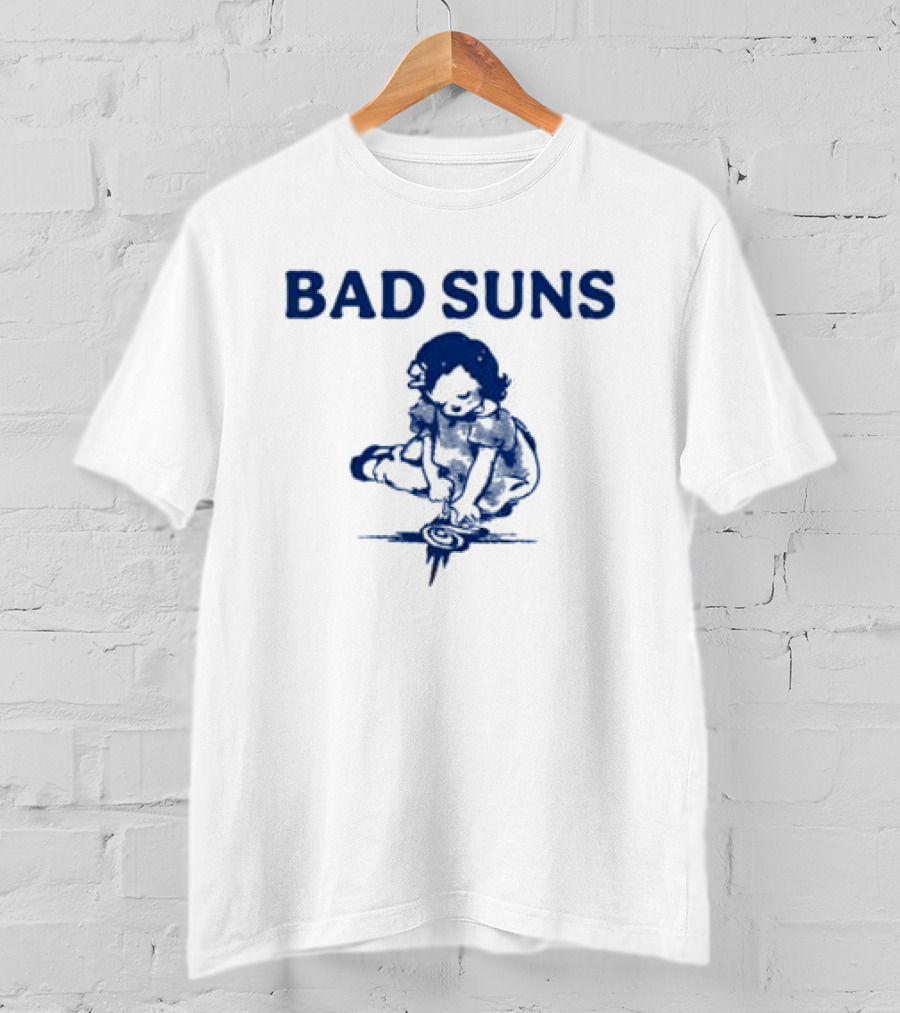 Bad Suns Doodle Girl Raglan Baby Crop T-Shirt