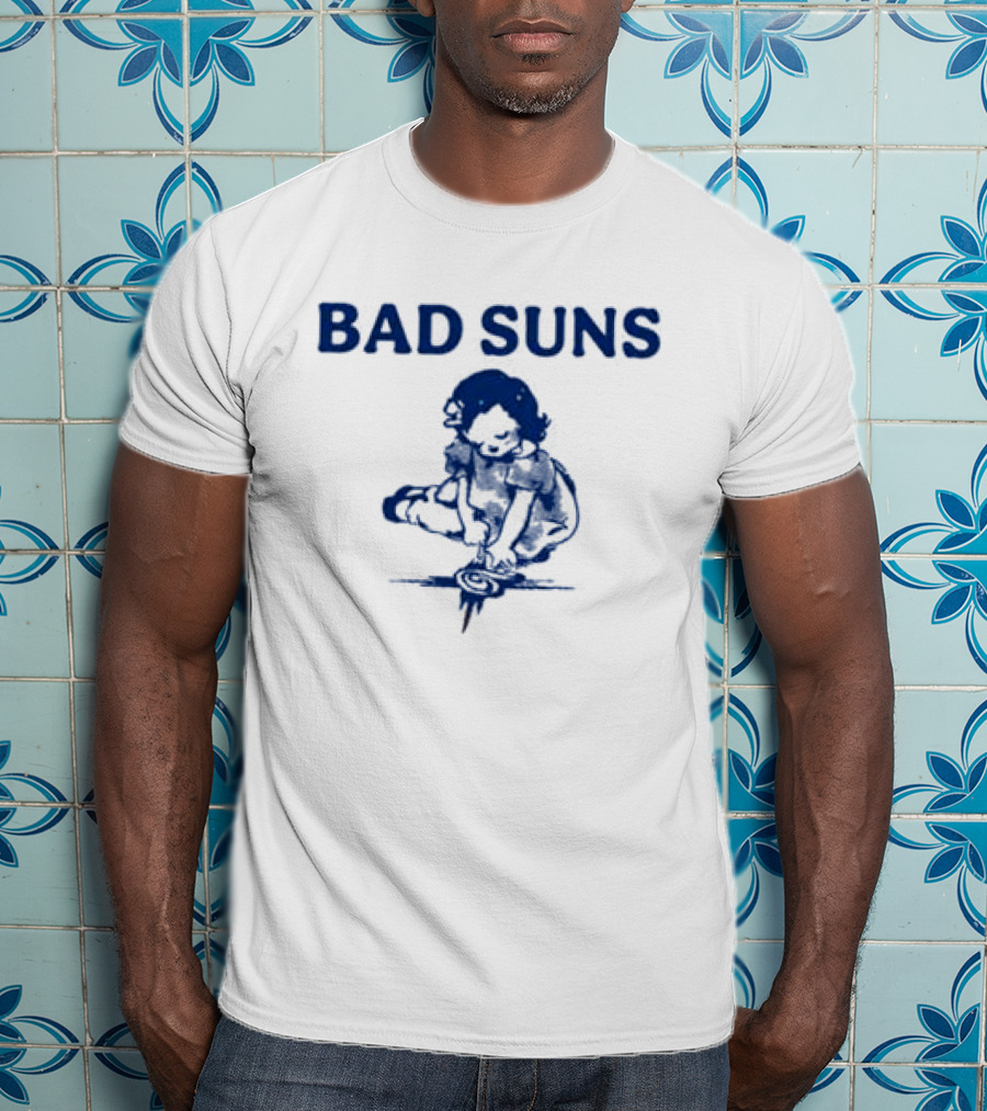 Bad Suns Doodle Girl Raglan Baby Crop T-Shirt