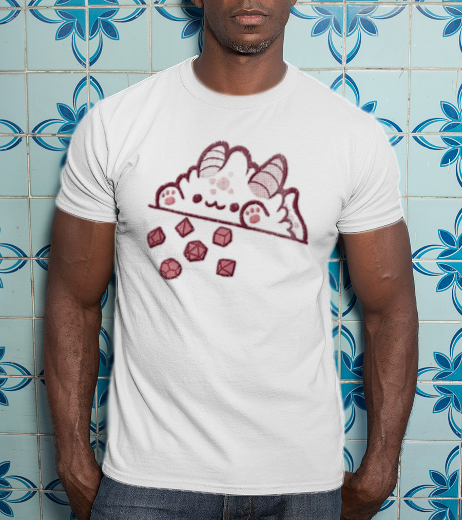 Bongo Cat Dnd Adventure Dice Fantasy T-Shirt