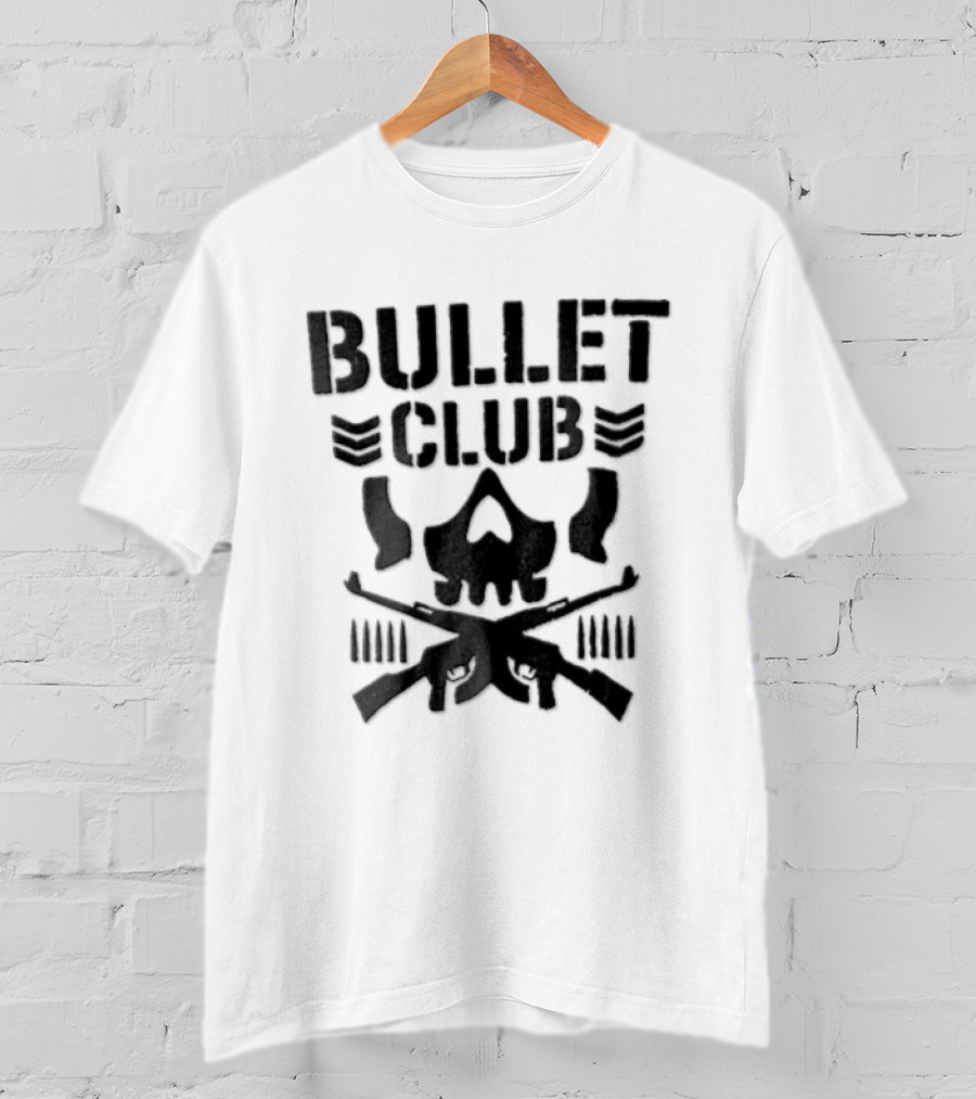 Bullet Club Skull Gun Crossbones Wrestling T-Shirt