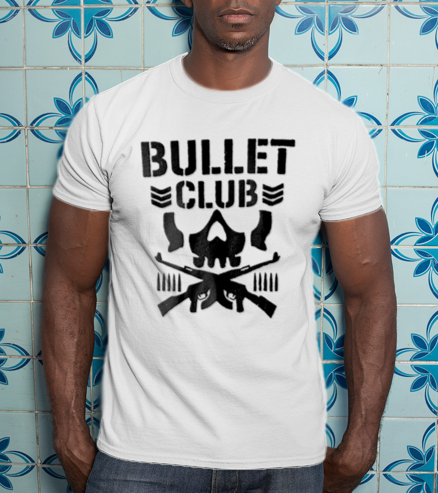 Bullet Club Skull Gun Crossbones Wrestling T-Shirt