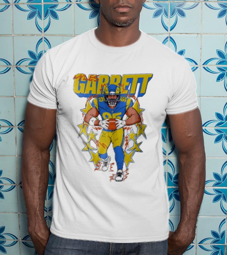 Myles Garrett Football Star Number 95 Cold World Hardcore T-Shirt
