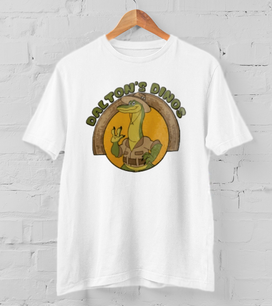 Dalton's Dino's Cartoon Dinosaur Safari Adventure Outfit T-Shirt